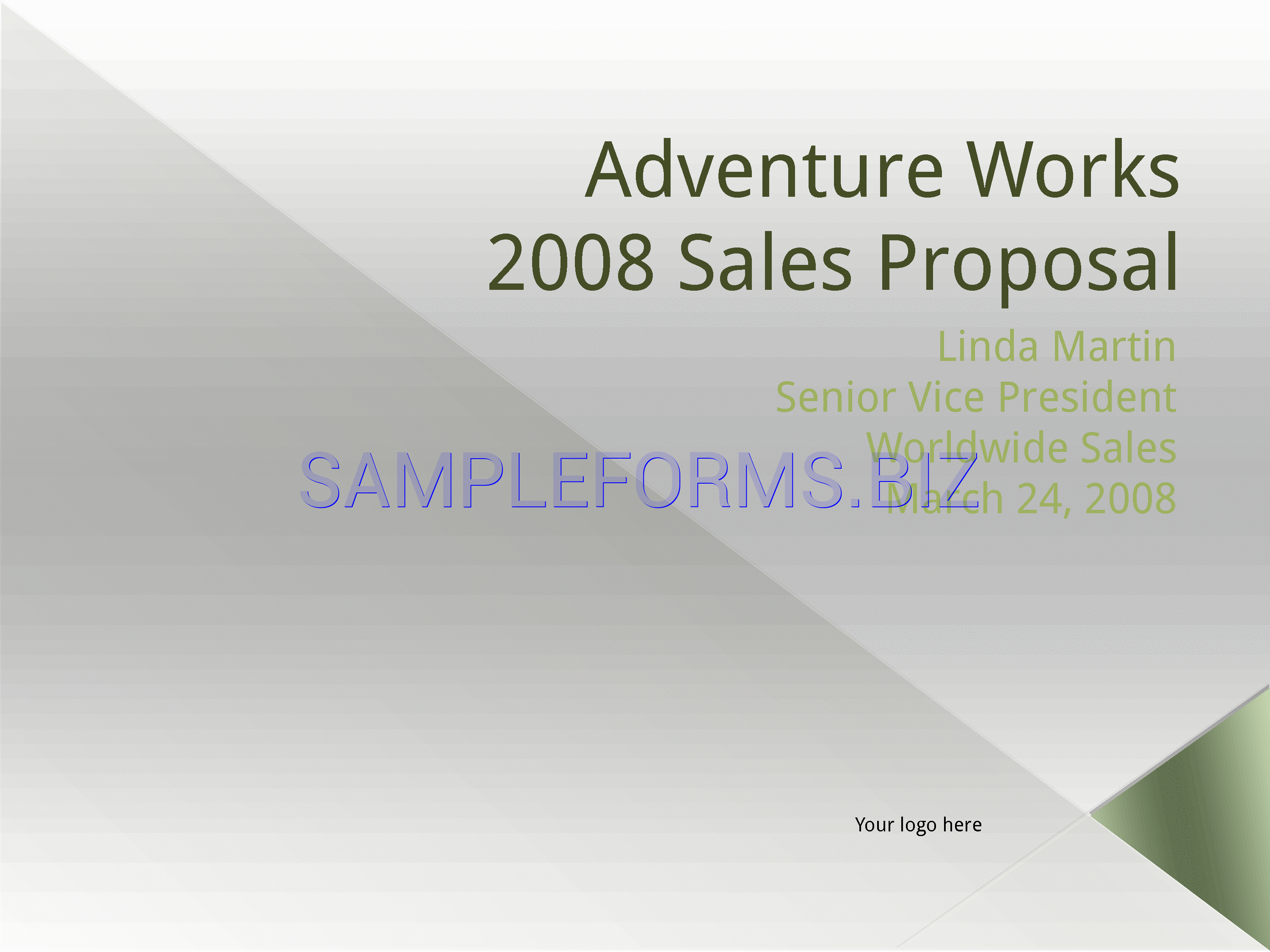 Preview free downloadable Sales Proposal Template 3 in PDF (page 1)